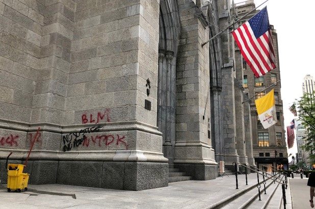 St Patrick's Cathedral Graffiti