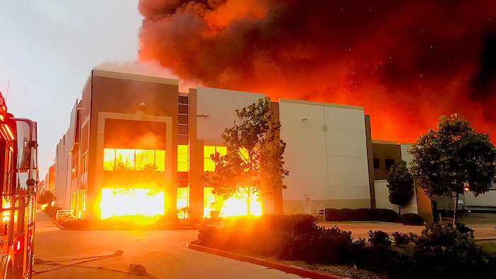 Amazon warehouse fire