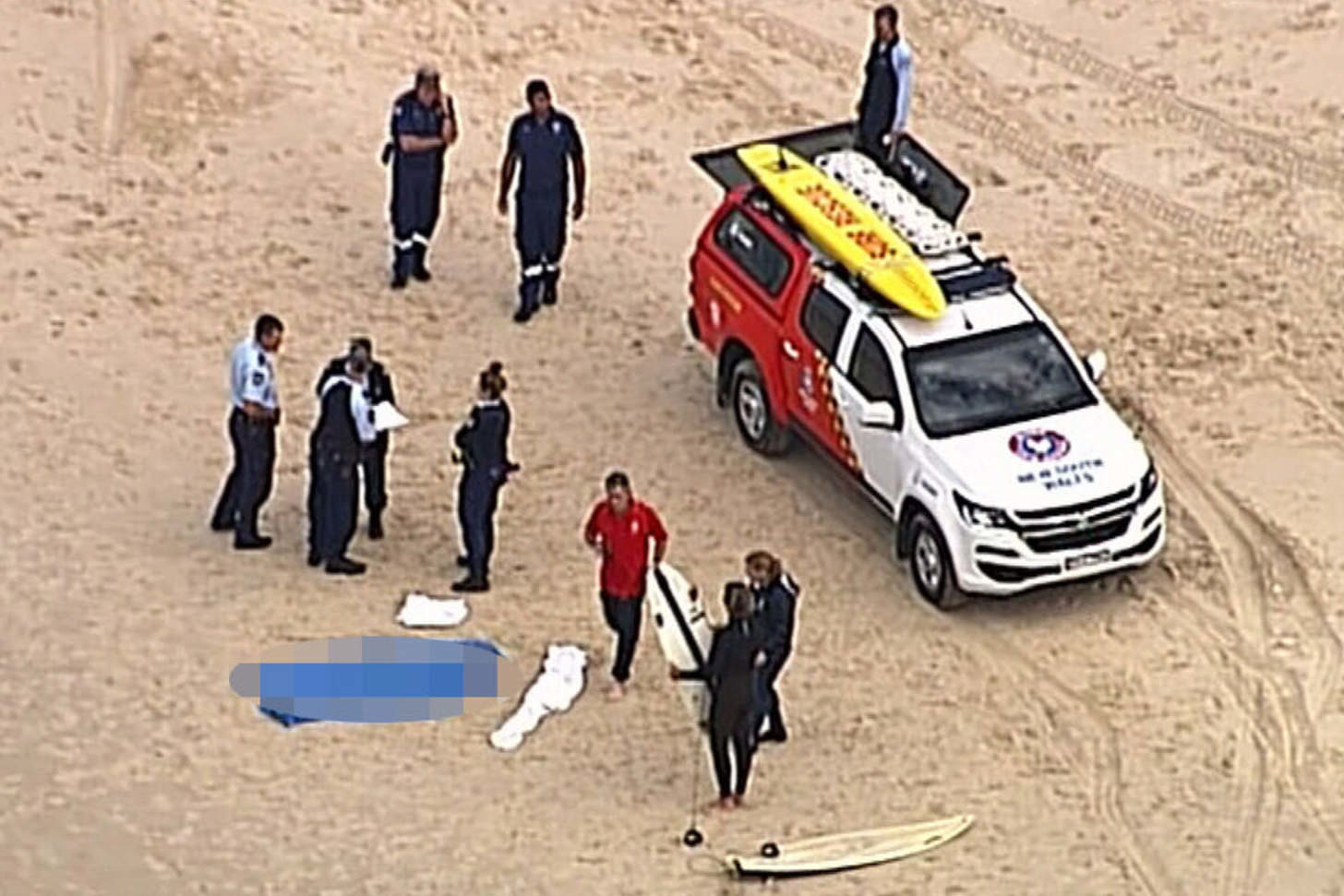 A male surfer has died after being bitten by a shark near Kingscliff in northern NSW