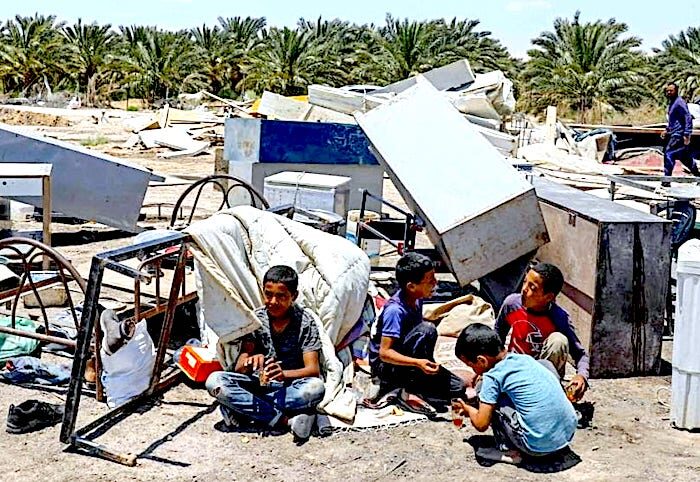 Bedouin homes destroyed