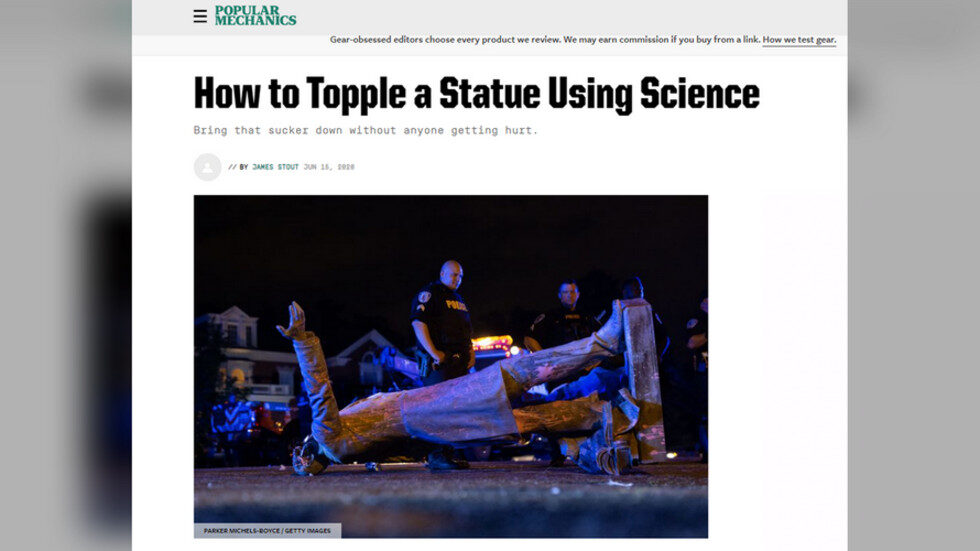 topple statues Popular Mechanics