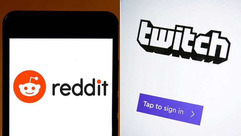 twitch and reddit logo