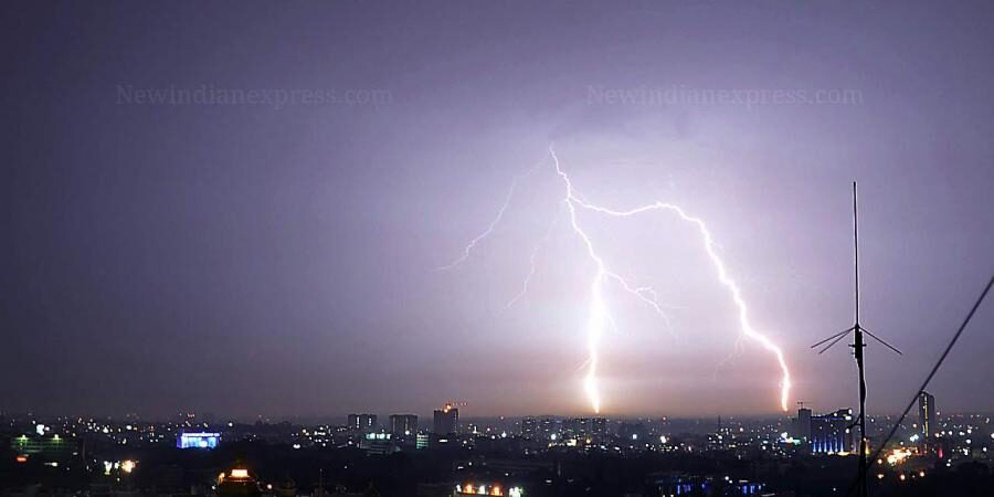 A representational image of lightning.