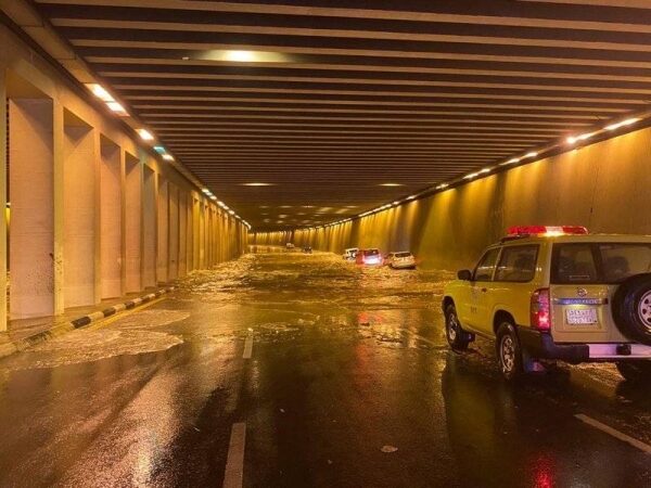 Flooding hit Taif streets after a strong storm dumped heavy rain over the area on Friday.