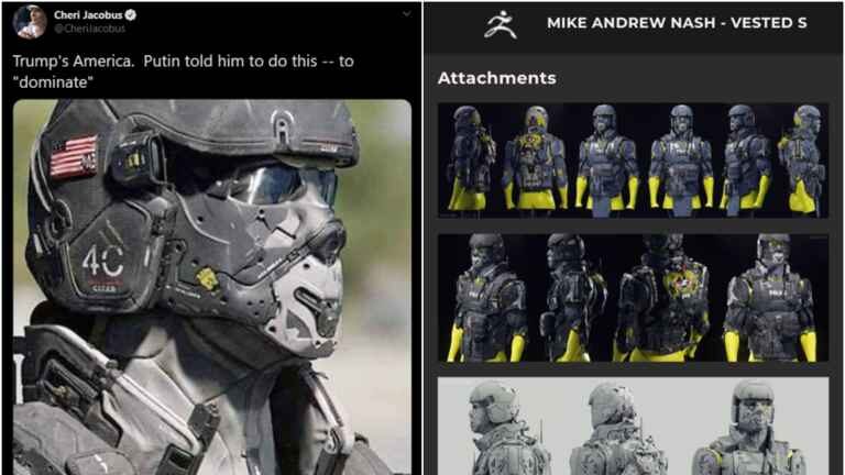 police fake armor