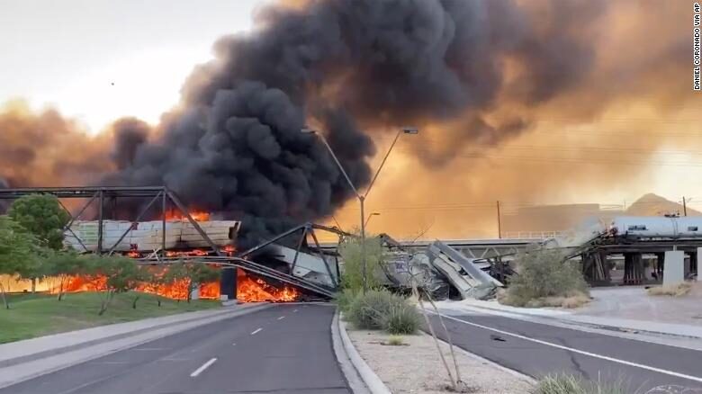 Arizona train fire