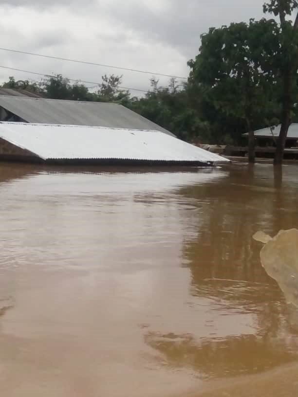 Floods in Kachi nState, Myanmar, July 2020.