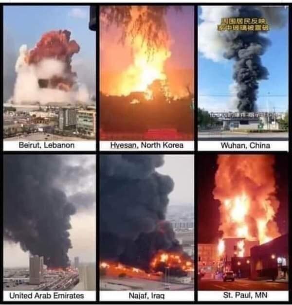 beirut fires unexplained UAE Iraq