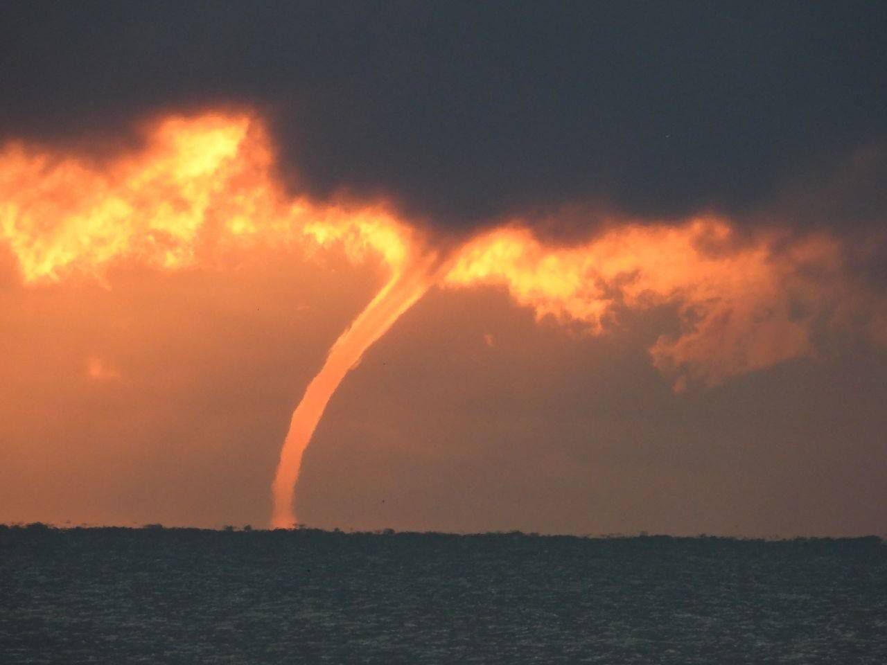 Waterspout over Lake Erie, off of Lorain, Ohio