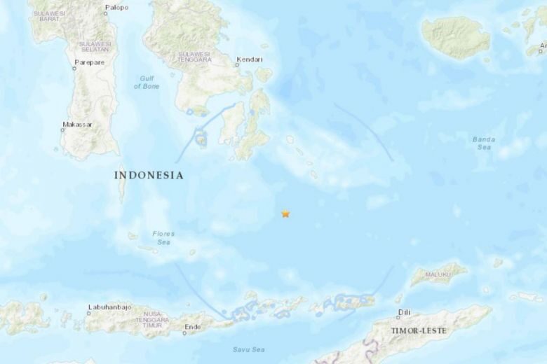 Click to enlarge Banda Sea earthquake