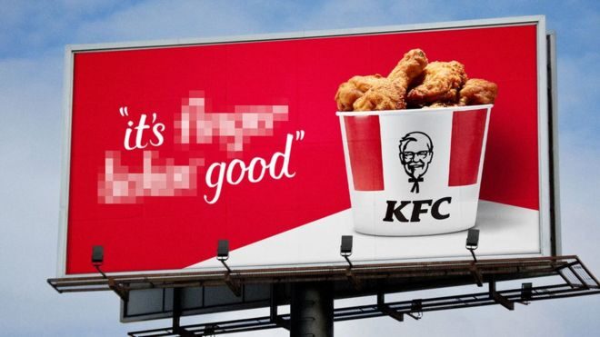 KFC, Kentucky Fried Chicken, billboard