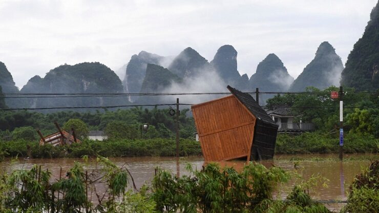 storm damage in China
