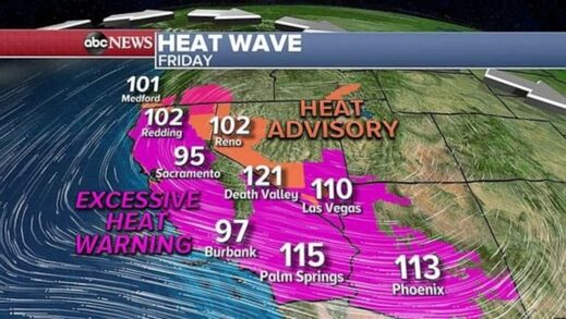 Heat map West Coast