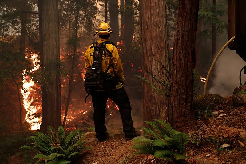 wildfire california firefighter