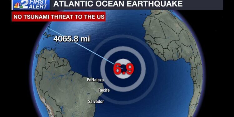 Mid Atlantic ridge quake