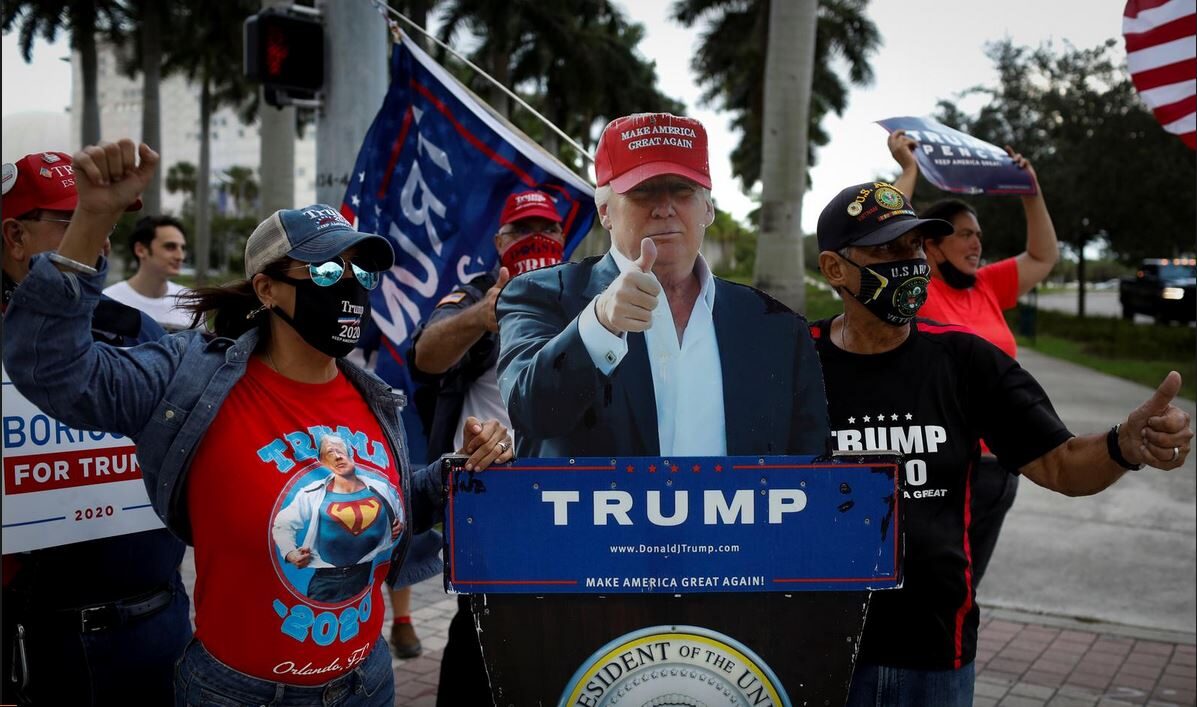 trump supporters Miami October 2020
