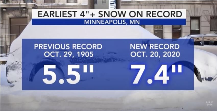 Record snow US