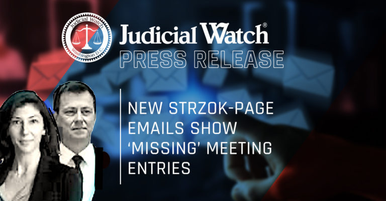 Judicial Watch Page/Strzok