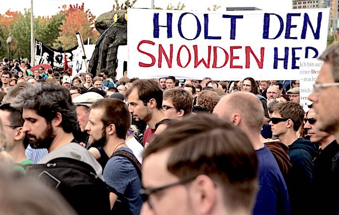 German rally Snowden