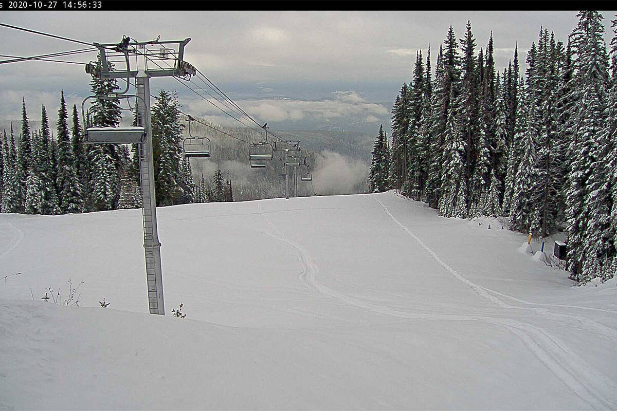 SilverStar has accumulated 82.5 cm of snow as of Wednesday, Oct. 27, 2020.