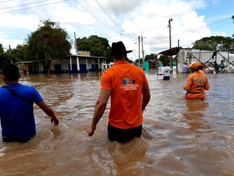 Click to enlarge Flooding in Magdalena Department, Colombia, from late October 2020.