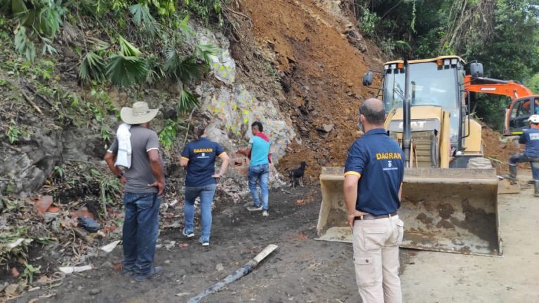 Landslide in Puerto Valdivia Antioquia Colombia, 23 November 2020.