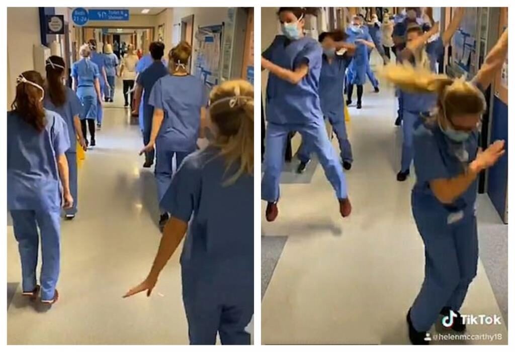 nurses uk nhs dancing videos