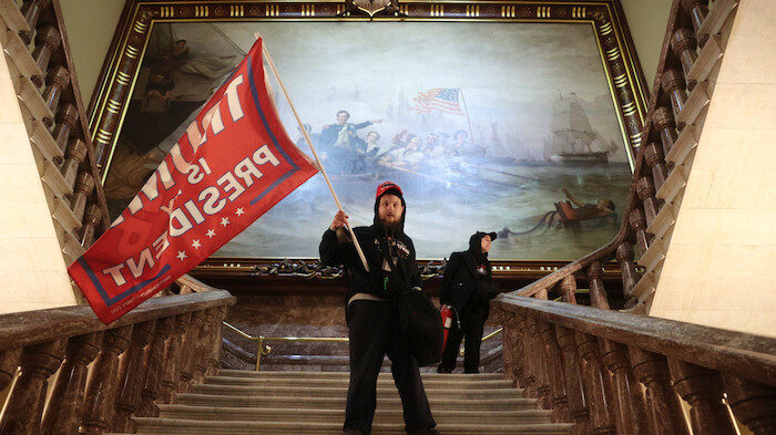 Click to enlarge FLagwaver in Capitol