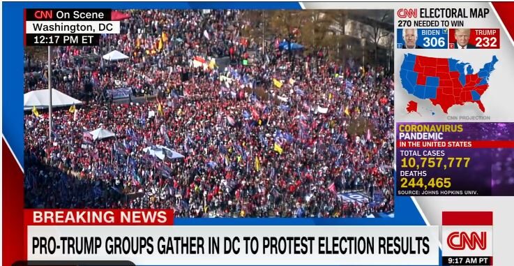 crowd trump washington electoral college protest