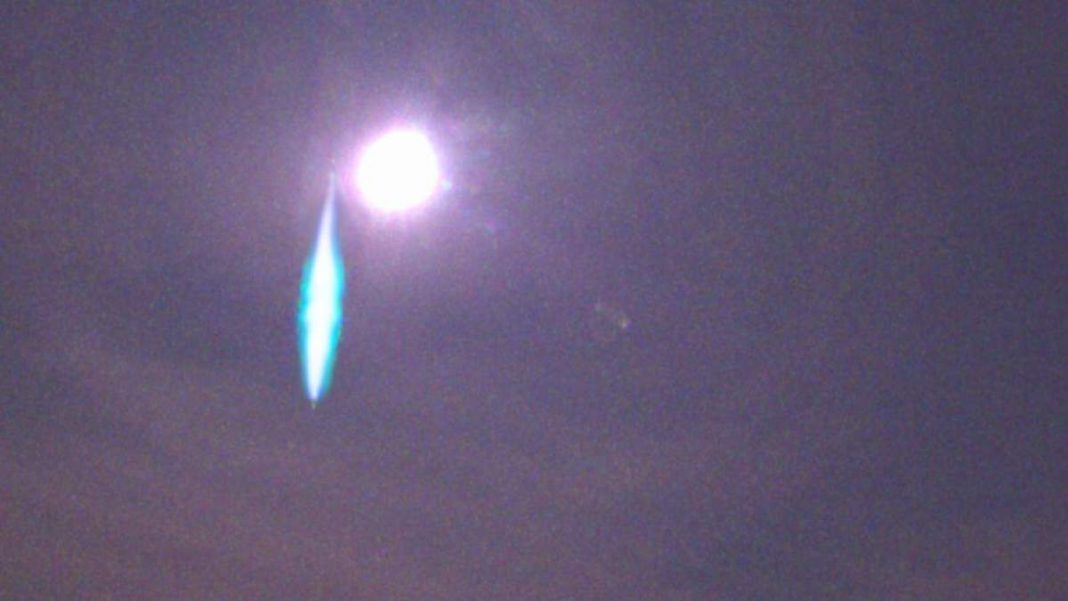 Blazing Asteroid Streaks Through The Sky