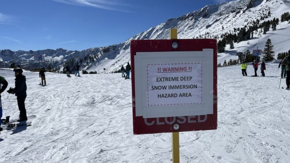 Skier dies after being found buried upside down in snow at Mammoth Mountain