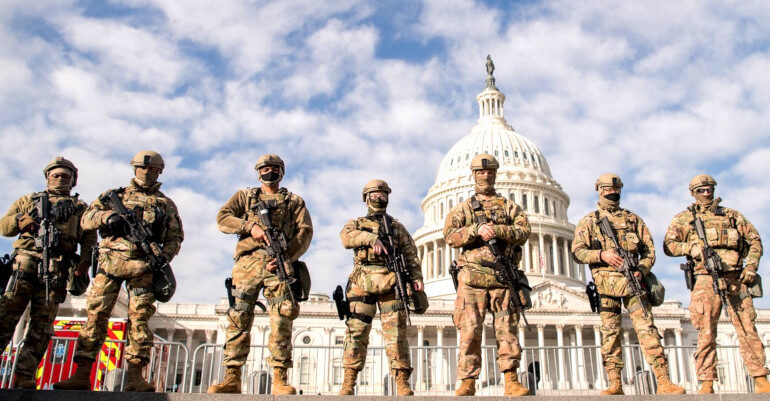 soldiers in Capitol
