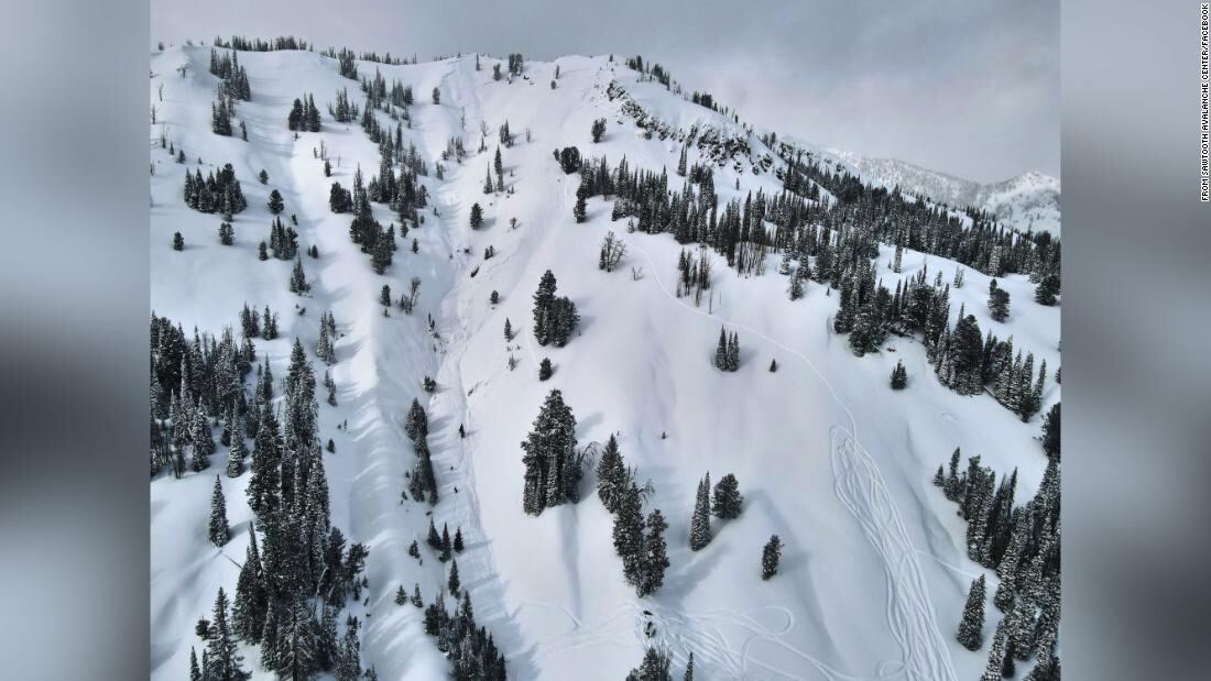 A snowmobiler died in an avalanche in the Smoky Mountains, Idaho.