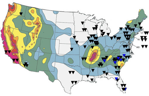 nuke plants in US- map