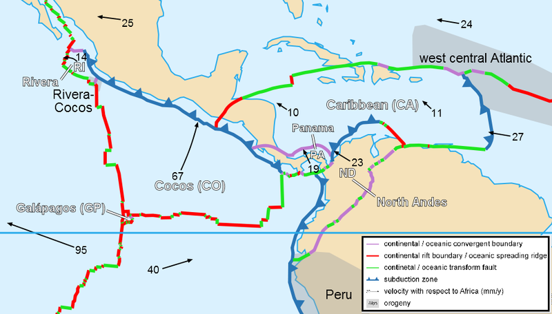 Panama Quake Zones