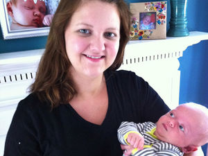 Caroline Nagy and her now 8-week-old infant