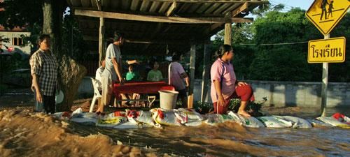 Thailand shelter flash flood aftermath