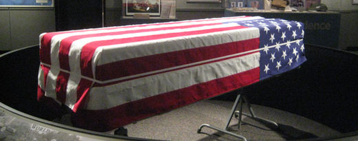 army coffin flag