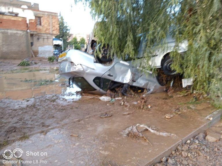 Floods in Beni-Slimane, Médéa Province, Algeria,
