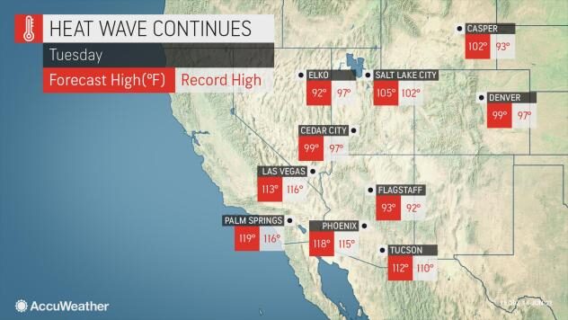 Click to enlarge heatwave western US june 2021
