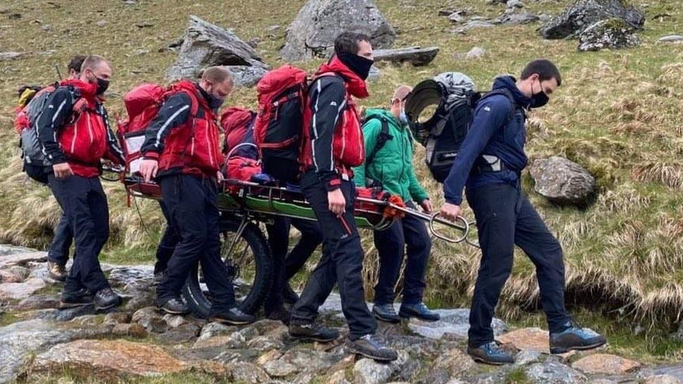 The women were rescued from Snowdon's summit on Wednesday afternoon