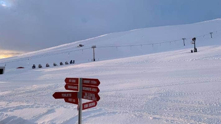 Tekapo's Roundhill Ski Area received about 50cm of new snow on Tuesday.
