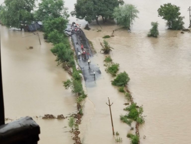 Floods in Madhya Pradesh, India, 02 August 2021.