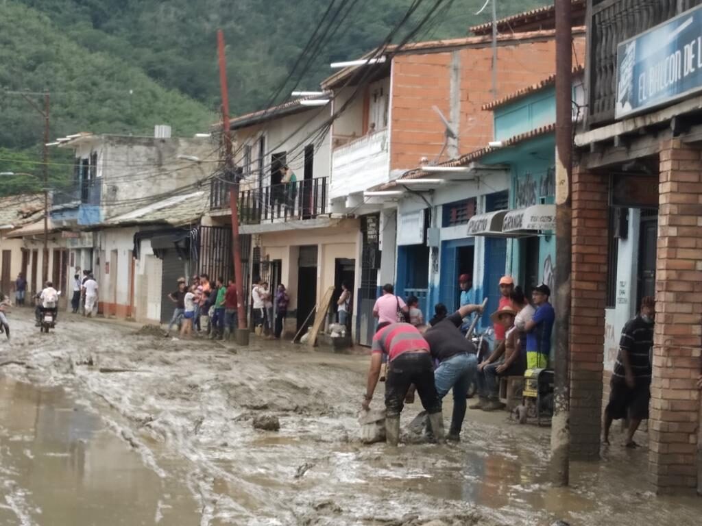 Flood damage in Merida, Venezuela, August 2021.