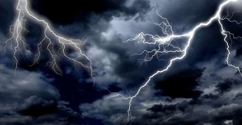 Two people have died after they were struck by lightning at Manoaha, a village near Agotime Kpetoe.