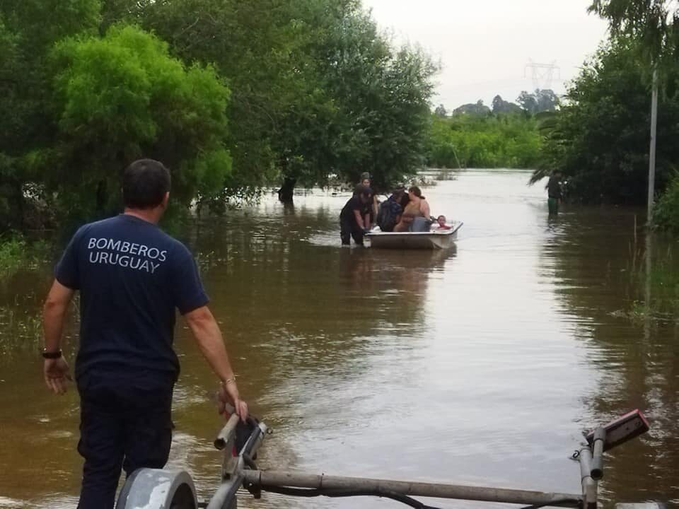 Flood rescue Uruguay January 2022.