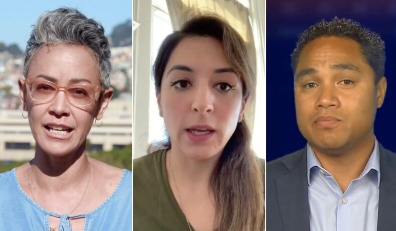 Alison Collins, Gabriela López, and Faauuga Moliga  recall sanfrancisco school board