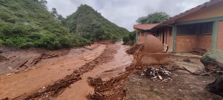 Floods Tairja Bolivia February 2022.