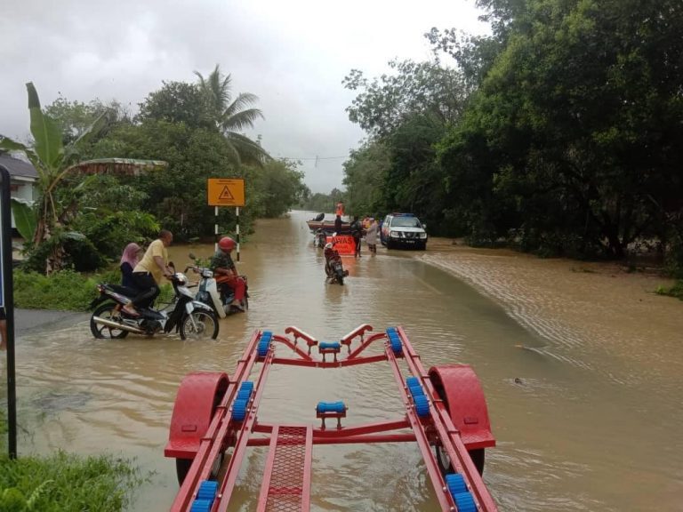 Floods in Malaysia, February 2022.