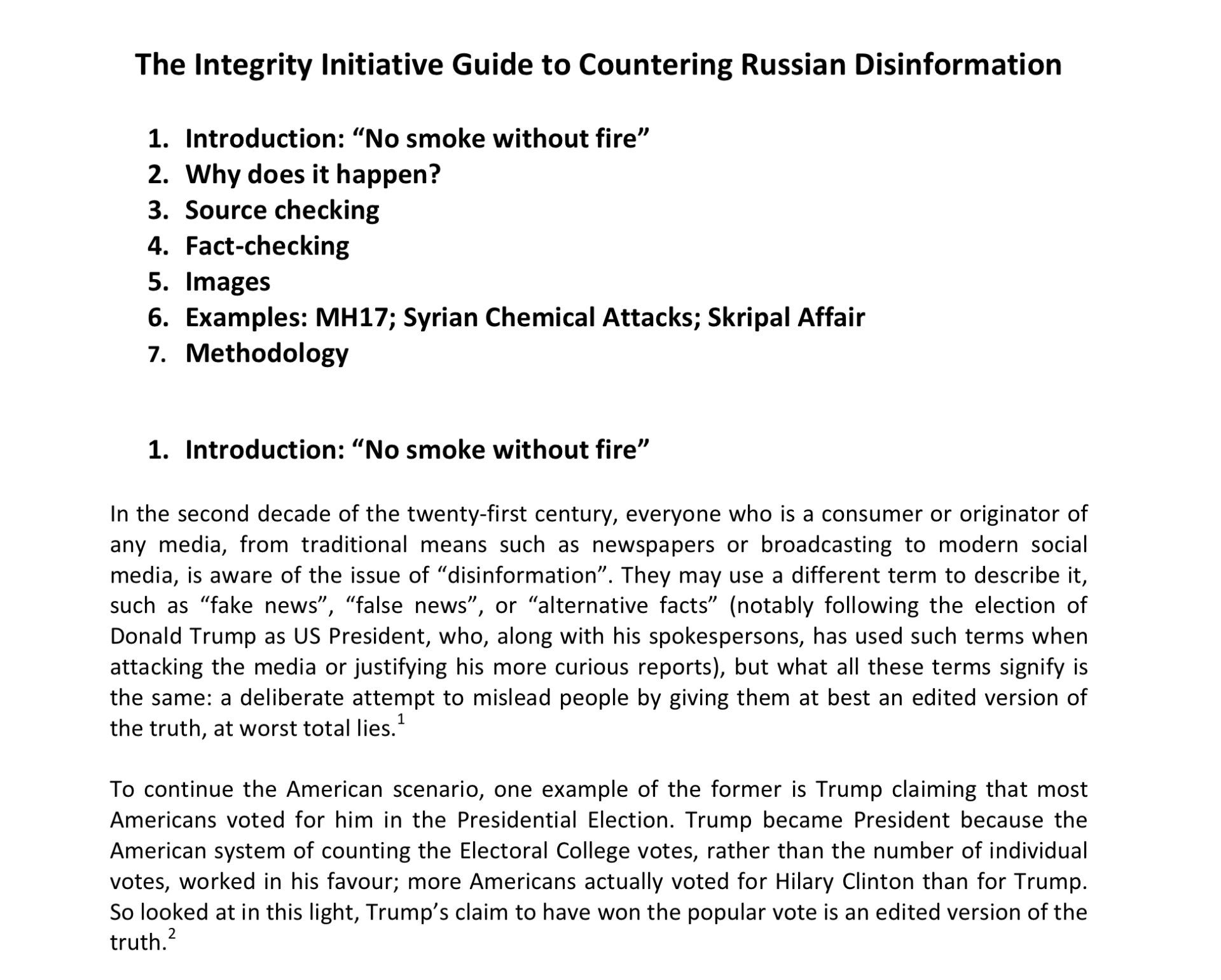 The integrity initiative Guide to Countering Russian Disinformation